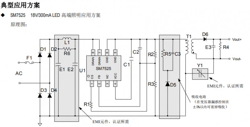 SM7525典型应用方案